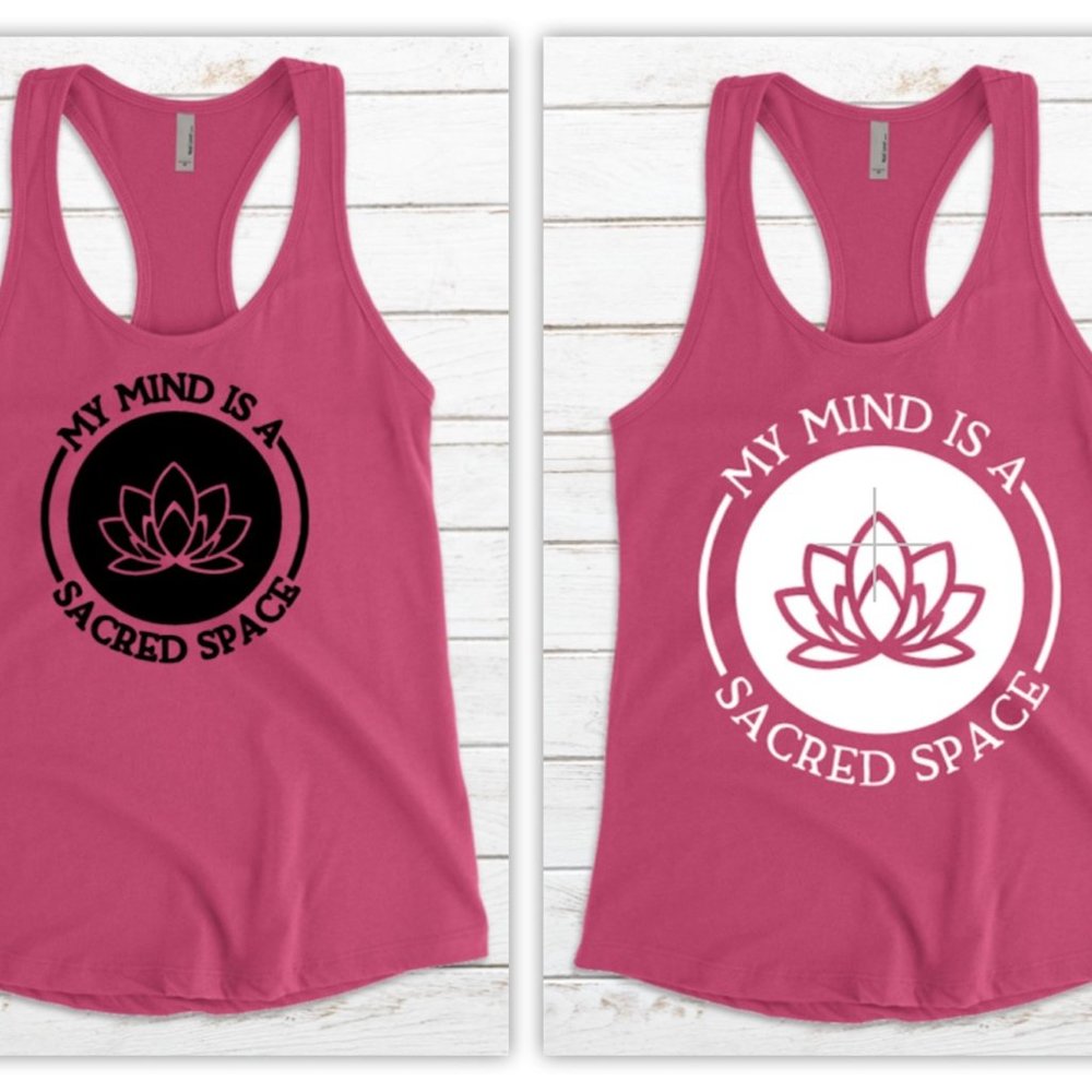 Racerback Tank Top Yoga Hot Pink S M L XL
